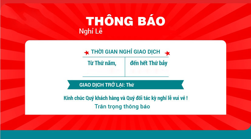 Mẫu thông báo nghỉ lễ 2/9 số 8